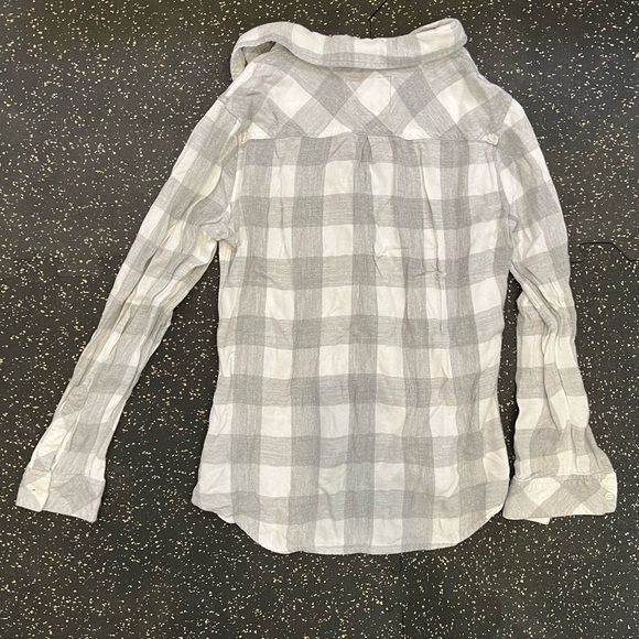 Grey & white rails flannel - Picture 2 of 4